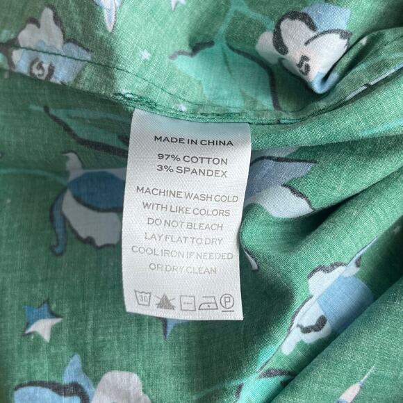 Hill House Home Katherine Emerald Botanical Nap Dress XS - Picture 5 of 5